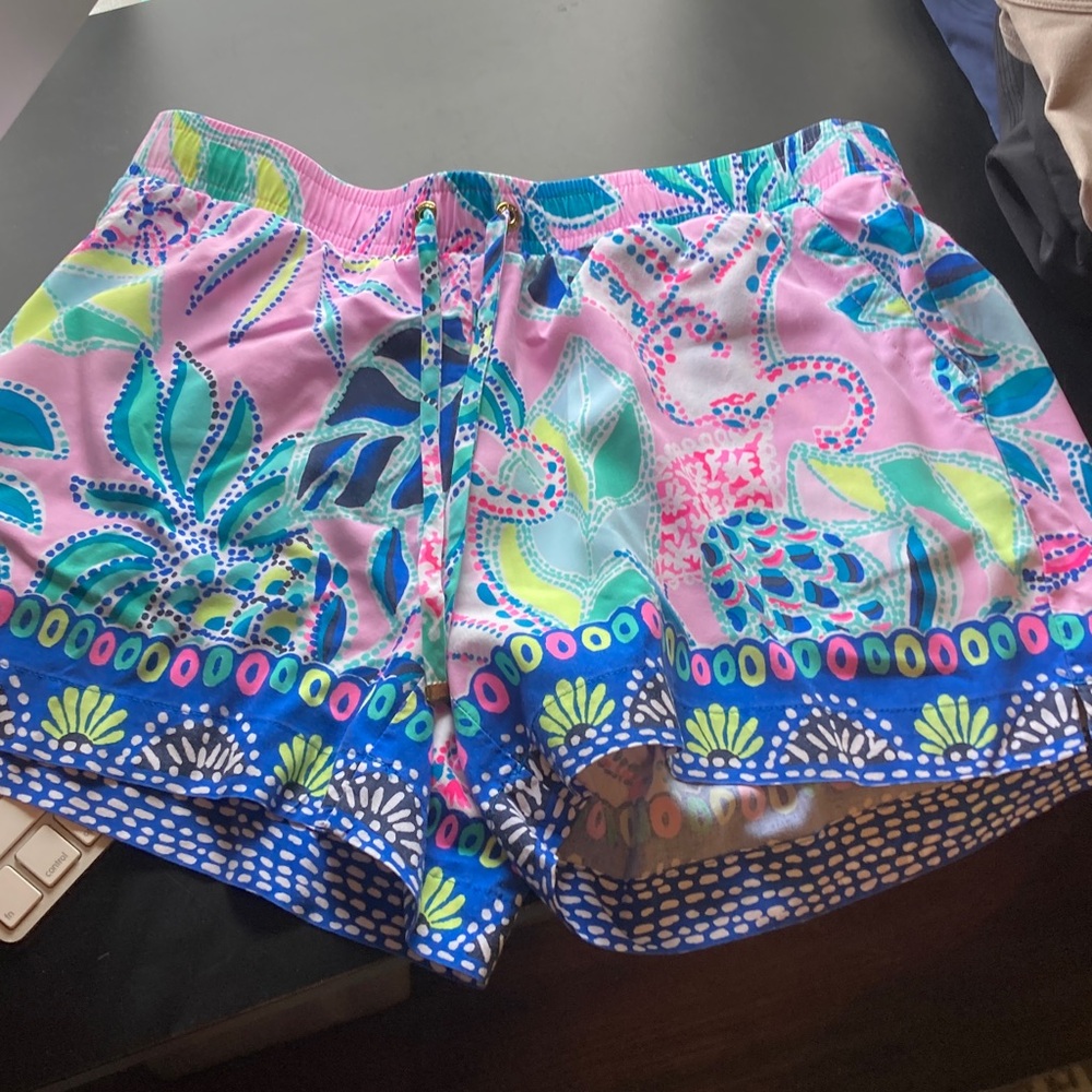 Lilly Pulitzer Pink and Blue Patterned Shorts